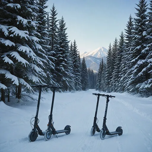 Navigating Snowy Terrain with Electric Scooters