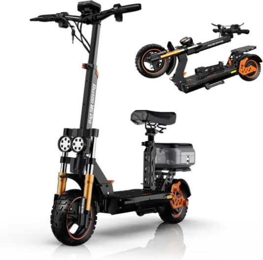 ® Electric Scooter, 1000W/1600W/5600W Motor, Off Road Electric Scrooter Adults, 27/32/34/47Mph Top Speed, 28/35/44/50/53 Miles Max Range, Foldable E-Scooter Support Return M5 Pro (34 Mph 50 Miles)