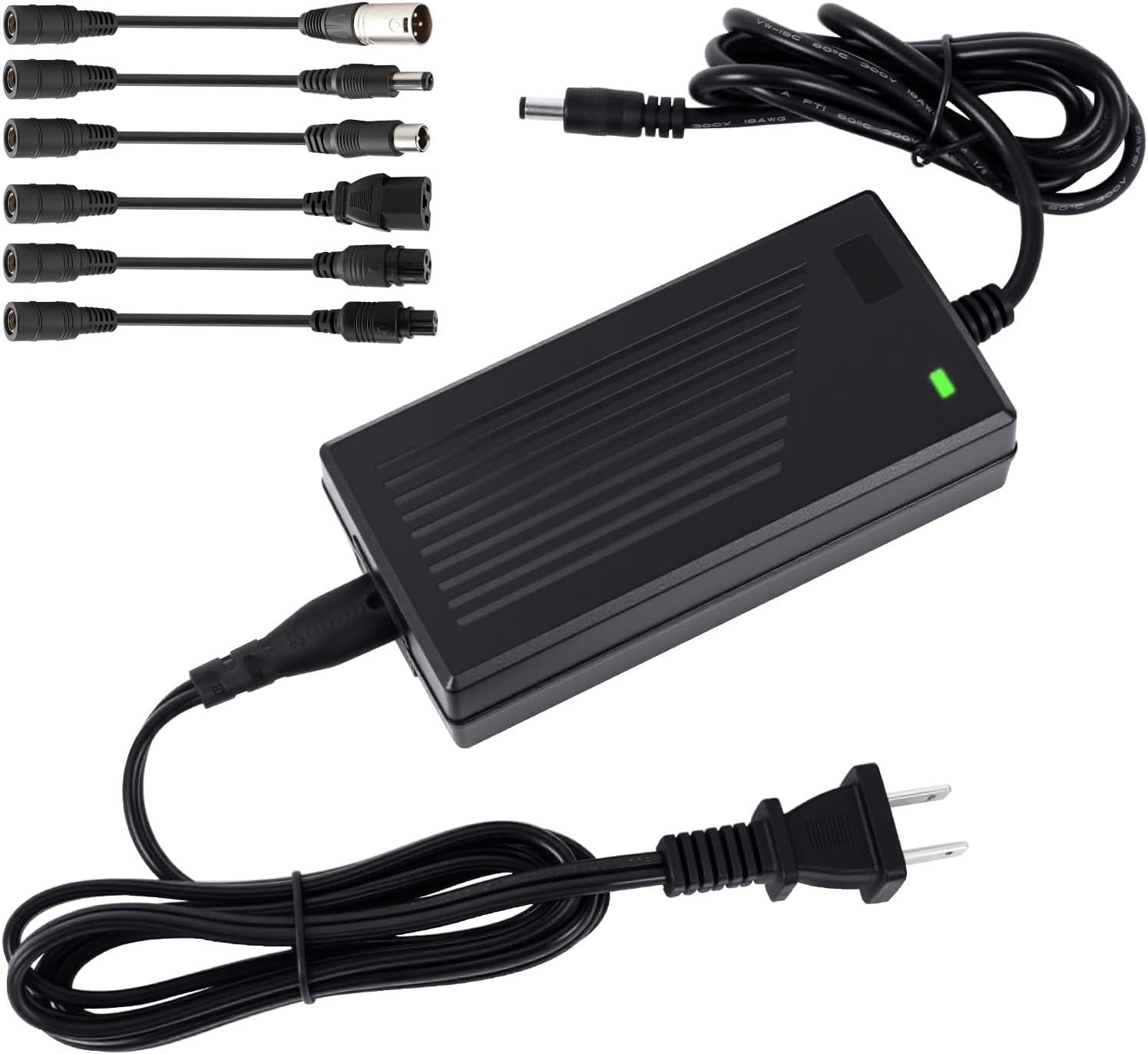 42V 2A Universal Scooter Charger with 7-in-1 Plugs - Electric Scooter Charger Replacement for Razor, Segway, Jetson, Gotrax, Bird & More (10S 36V/42V Lithium Battery)