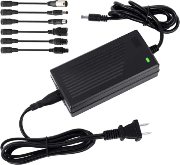 42V 2A Universal Scooter Charger with 7-in-1 Plugs - Electric Scooter Charger Replacement for Razor, Segway, Jetson, Gotrax, Bird & More (10S 36V/42V Lithium Battery)