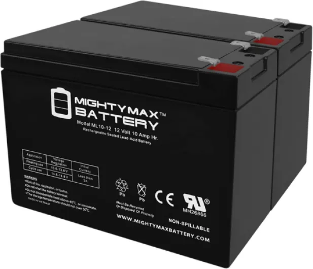 Mighty Max Battery 12V 10Ah Schwinn S350, S-350 Scooter Battery - 2 Pack
