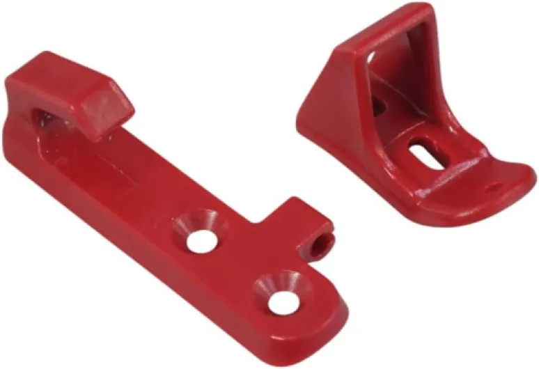 Plastic Hook & Latch Set for GOTRAX Scooter - Compatible with GOTRAX GXL V2, XR, Ultra - Electric Scooter Clip - Red Accessory Holder and Fender Clip to Securely Hold Scooter While Folded