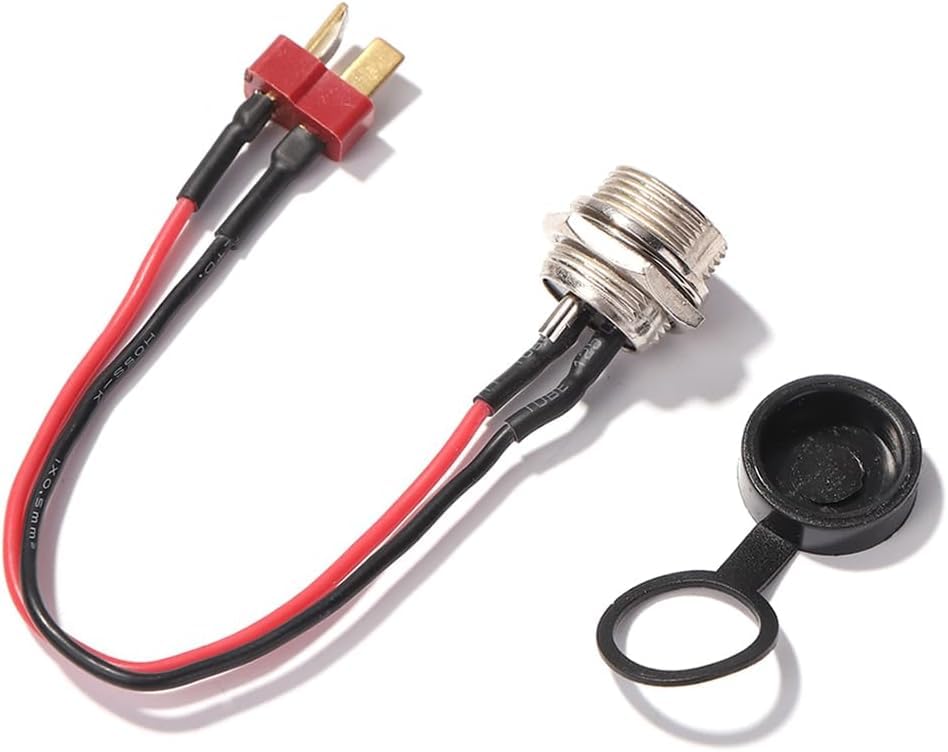 10 Inch Electric Scooter Part Port Power Charging Cable Plug for Replacement Accessories, Scooter Batteries and Battery Chargers