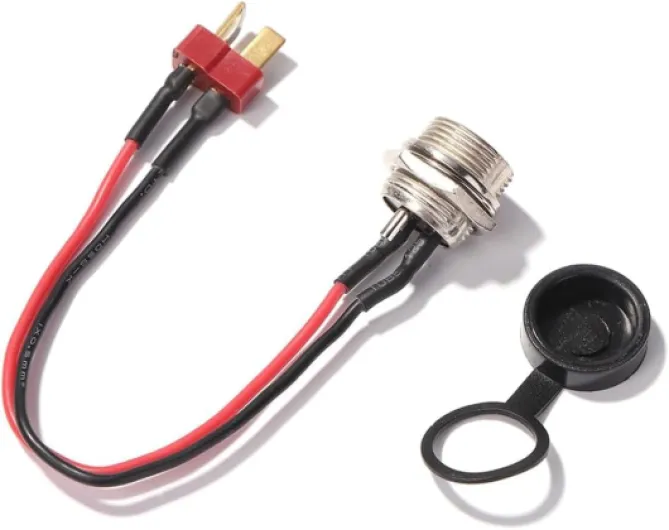 10 Inch Electric Scooter Part Port Power Charging Cable Plug for Replacement Accessories, Scooter Batteries and Battery Chargers