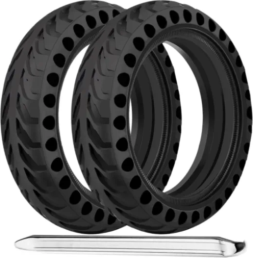 TOUBEUU Solid Tires 8.5x2 Inches for Electric Scooter, 50/75-6.1Replacement Wheels, Rubber Tyre 8-1/2'' for Gotrax GXL V2/XR/APEX & Xiaomi M365/M365 Pro/Pro 2/1S and All 8.5'' Scooter- Black(2PCS) 8.5 inches solid tire Black(2PCS)