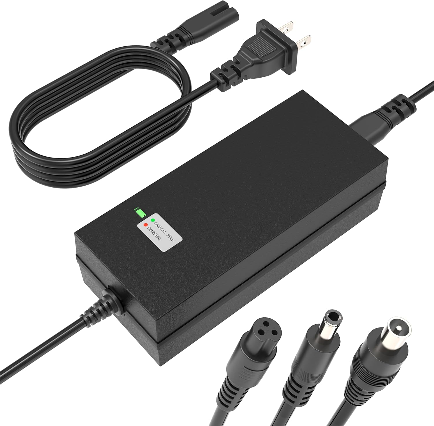 SGS Certified 42V 2A Fast Charger with 3-Prong 0.31" Plug - for 36V Lithium Batteries- Compatible with Pocket Mod, Sports Mod, Electric Scooters