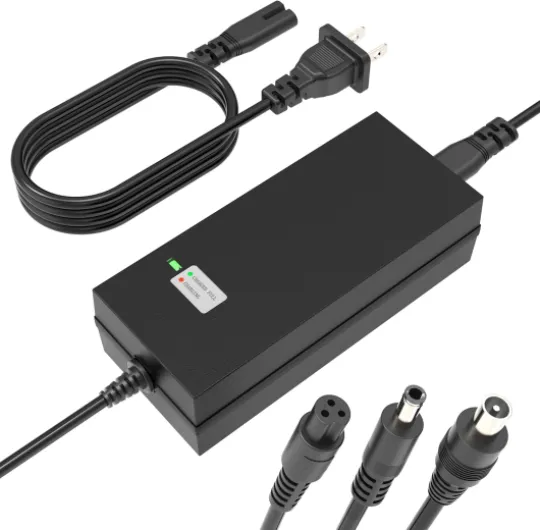 SGS Certified 42V 2A Fast Charger with 3-Prong 0.31" Plug - for 36V Lithium Batteries- Compatible with Pocket Mod, Sports Mod, Electric Scooters