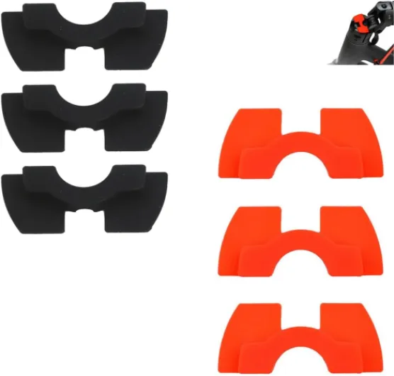 6 Pack Electric Scooter Folding Hinge Rubber Dampers Replacement Folding E-Scooter Stem Joint Bumper Shock Absorber Pad Washer for Xiaomi M365 Pro Series MAXSHOT Hiboy S2 VOLPAM
