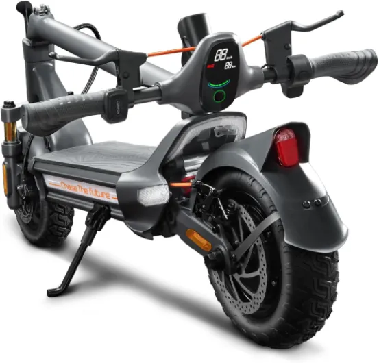 Electric Scooter, 1200W/3200W Motor, 31MPH Speed & 40-50 Miles Long Range,10.5'' Off Road Pneumatic Tire Scooter with Dual Brake & Dual Suspension Commuting E-Scooter for Adults and Teens RZ800(1200W Motor)