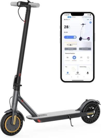 10/8.5" E Scooter for Adults 19-22 MPH Sport Escooter 350W/500W Motor, Electric Scooter 15-22 Miles Range, Bearing 265 LBS/APP Control,with Seat 8.5 Inch-22Miles-Gray