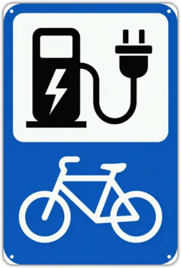 Electric Bicycle Charging Station tin sign Vintage Bike Charge Point Metal Sign for Garden & Yard Bar Porch Garage Home Bedroom Kitchen Decor Gift 8 x 12， easy to hang