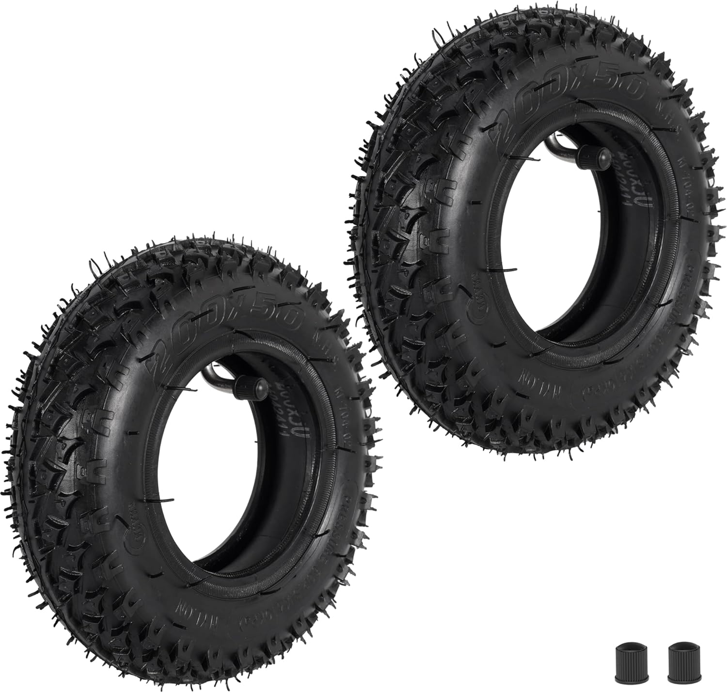2 set of 200x50 (8"x2") Dirt Scooter Knobby Tire & Inner Tube Replacement For Pro RDS Dune Buggy Pneumatic Tyre