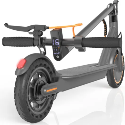 Electric Scooter for Adults, Folding E Scooter with 350W/500W Motor 16/24 Mph Top Speed, Max 19-23 Miles Long Range, 8.5''/10''14'' Solid Tires Commuting Scooters with Dual Brakes System, APP 8.5in-16mph-5.2Ah