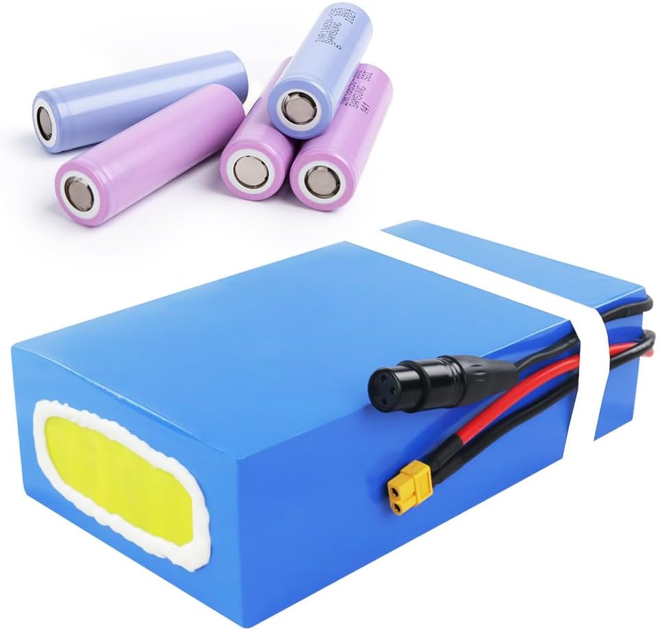 UPPCYCLE Official 48V/52/60V/72V Lithium Battery for 1000w 1500W 2000W 3000W 5000W Ebike Conversion Kit/Golf Cart/Electric Tricycle/E-Scooter(20-40Ah)/W/Charger 72V 20Ah 0-3500W(A Grade Cell)