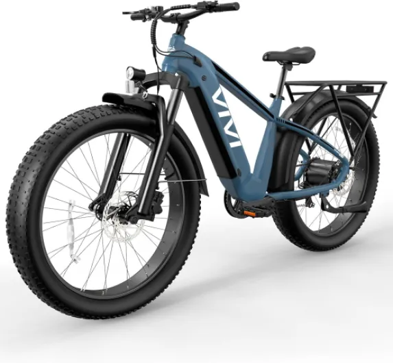 ACE01 Electric Bike for Adults,26" x 4.0 Fat Tire Ebike,1475W Peak Motor Torque Sensor Electric Mountain Bike,25MPH Electric Bicycle with 48V 15AH Battery,Hydraulic Brake,SGS Certified to UL2849 Blue Standard