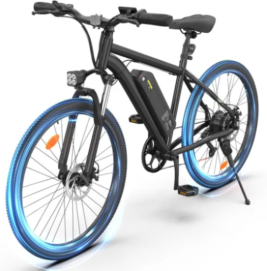 Electric Mountain Bike for Adults 500W/750W/1000W Peak 25/55 Miles+ 20MPH Adult Electric Bicycles 14"/26" Ebikes for Road Sand Black 1000w Peak Ebike