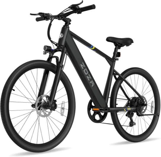 Electric Bike, 1000W Peak Motor, 26” Ebike for Adults, 40 Miles Range & 22 Mph Step-Over E Bike, Electric Bicycle for Commute, 7 Speed & Colorful LCD Display, UL2849 Certified Black