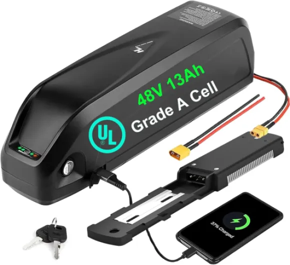 EXECYC（UL Certificated 48V /52VEbike Batterey - Lithium Ion Battery Pack for 48Volt 50W-1500W Electric Bicycle Conersion Kit Bafang and Front Wheel Rear Wheel 48v 13Ah 0-1000W(Grade A Cell)