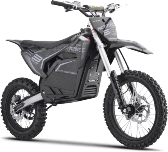 72v Pro 5000w Electric Dirt Bike for Adult,HP117E Electric-Motorcycle with 30AH Lithium Battery, Top Speed 50 MPH 40 Miles Range,Hydraulic Brakes Mountain Off-Road Ebike - 72V 5000W Grey