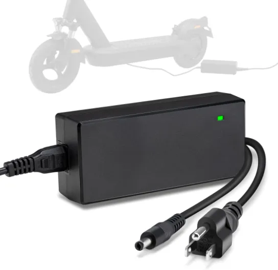 36V Lithium Battery Charger Output 42V 2A for Electric Bike Battery Scooter Batteries, Charger with DC2.1 Jack Connector (5.5X2.1mm)