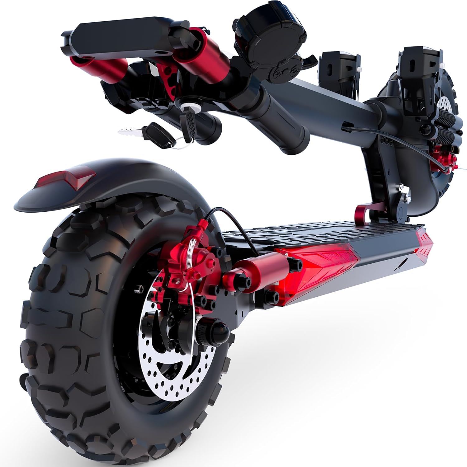 Electric Scooter Adults, 37 Miles Long Range, 34 Mph Max Speed, 11" Off-Road Tires,48V 18/21AH Big Battery,1200W/1600W Motor, Dual Braking System,Folding Commuter E Scooter 48V 18AH-1200W-J11 MAX