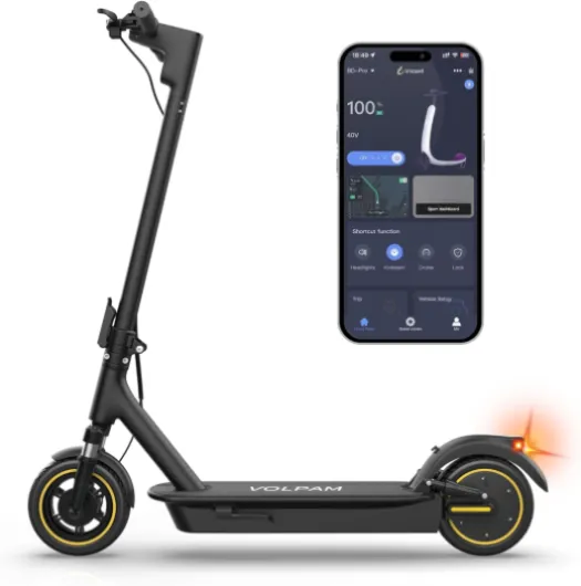10 Inches Electric Scooter, Dual Suspension, 21 MPH Top Speed, 500W Powerful Motor, 28 Miles Long Range, Dual Braking, Max Load 264 lbs 10"-28Miles-Dual Suspension-500W