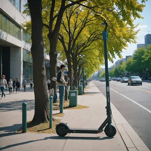 Is it allowed to ride an electric scooter on the sidewalk?