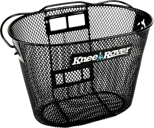 Knee Scooter Basket Accessory with Convenient Handle - Knee Rover Basket Attachment Includes Universal Bracket Mount - Part Fits Most Knee Scooter Walker Models Pack of 1