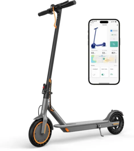 Electric Scooter for Adults, 8.5/10/14" Tires, 19/22Mph, 350W/500W Motor, 21-28 Miles Range, Folding E-Scooter with Dual Suspension,APP(V1/SPRO/MAX/PRO/X1/X1PRO/PR) V1NEW-21Miles-350W-Orange