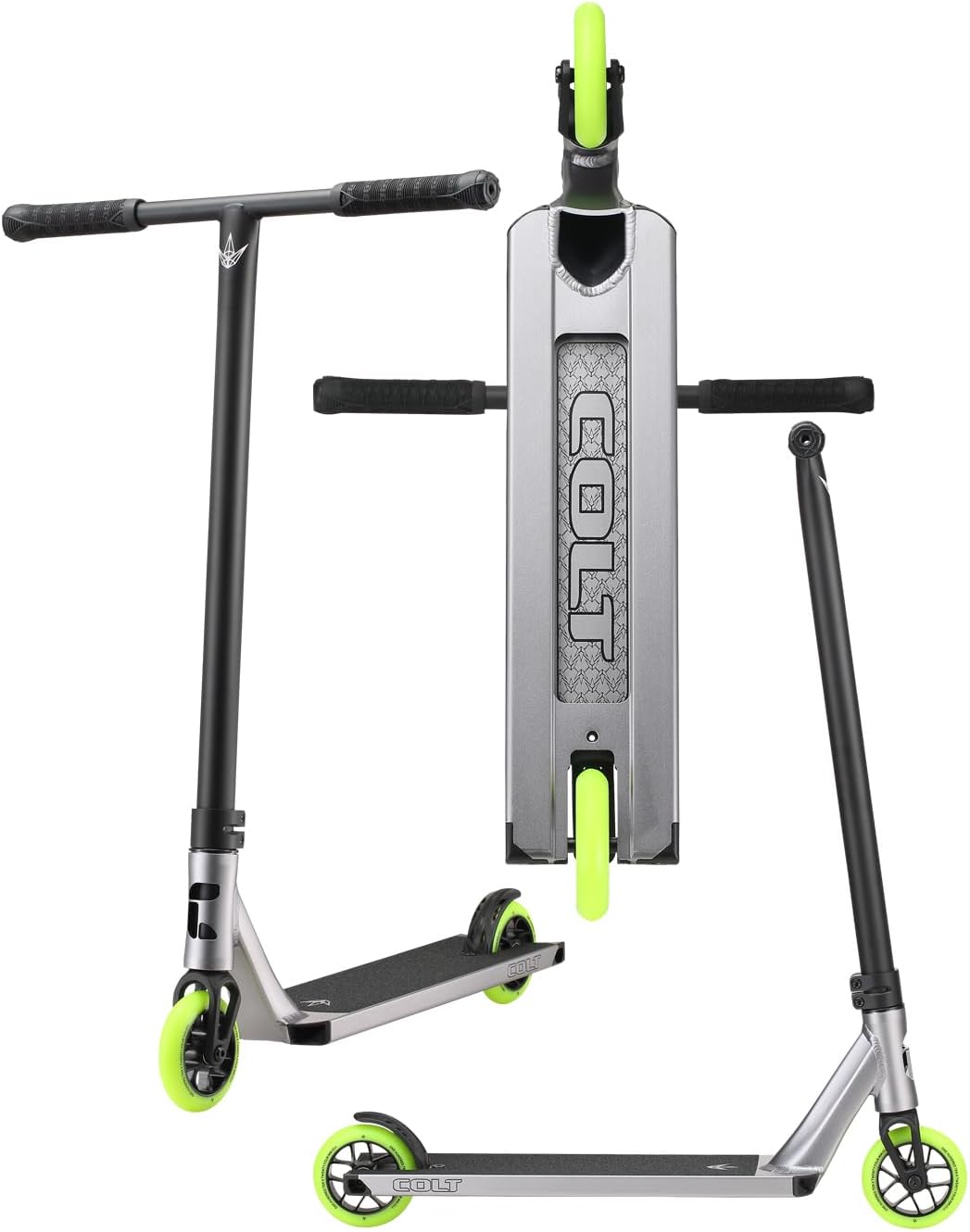 Envy Scooters COLT Trick Scooter - Pro Scooter for Beginner to Advanced Park & Street Scooter Riders - Durable Sport Scooters for Kids, Teens and Adults Silver Series 6