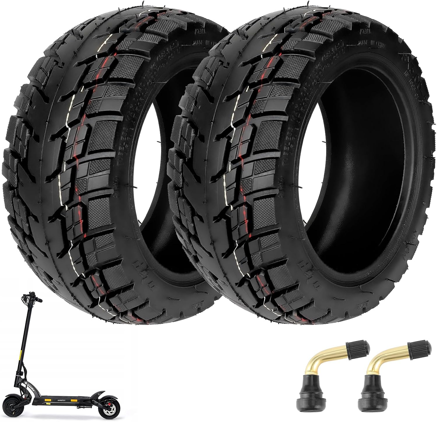 8x3.00-5 Tubeless Tire 8 Inch Off-Road Vacuum Tire for Kaabo Mantis 8 Electric Scooter Accessories Rear Front Tire 2 PCS
