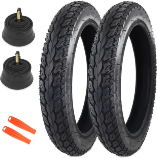 2 Pack E-Bike Tire Kids Bike Tire 14x2.125 with 2 Tubes Strong Grip Compatible Replacement Bicycle Tire for Electrc Bicycle 14"x2.125" 2 Tires & 2 Tubes