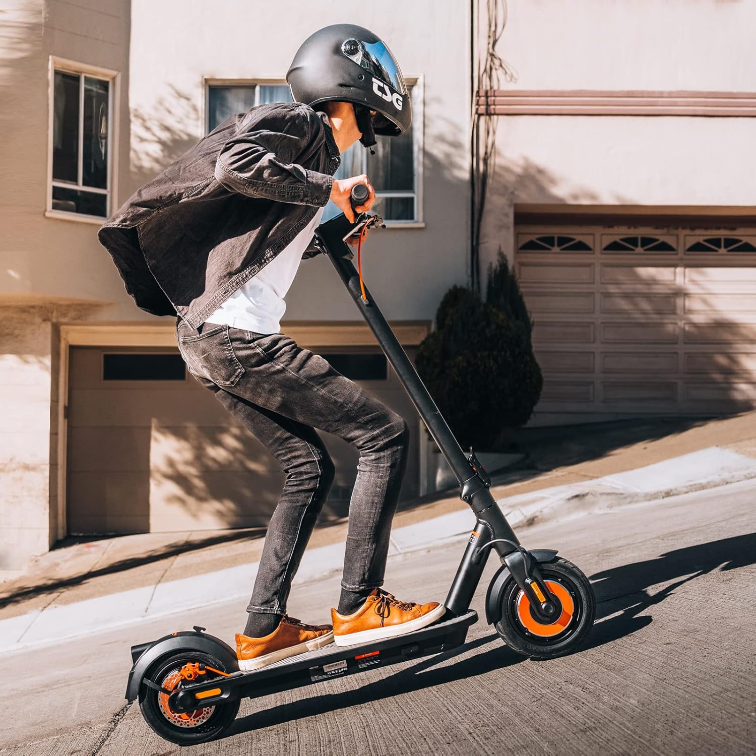 Inmotion Climber 750W Dual Motor Electric Scooter - 36% Hill Climb, 23.7mph Speed, 35 Mile Range, 10" Pneumatic Tires, Dual E-Brakes Rear Disc, 287LBS Load - for Mountain & Hilly Terrains 208