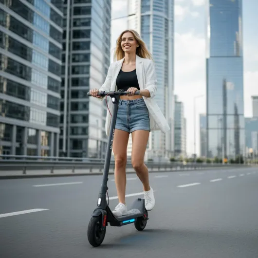 Electric Scooter, Electric Scooter Adults 500W,31 Miles Long Range,10in Tubeless Tires, 15.5mph E Scooter with Smart APP Control for Commuting, Outdoor, Short Travel Gift 500W-31Miles-Ambient Lighting