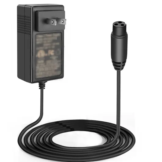 24V Replacement 6.6FT Charger Cable for Razor MX350 MX400 E300 E200 E150 E125 E100 Scooter, Dirt Bike, Quad ATV, Pocket, Sports Mod, Motorcycle, Go Kart, Electric Battery Adapter Power Cord Black