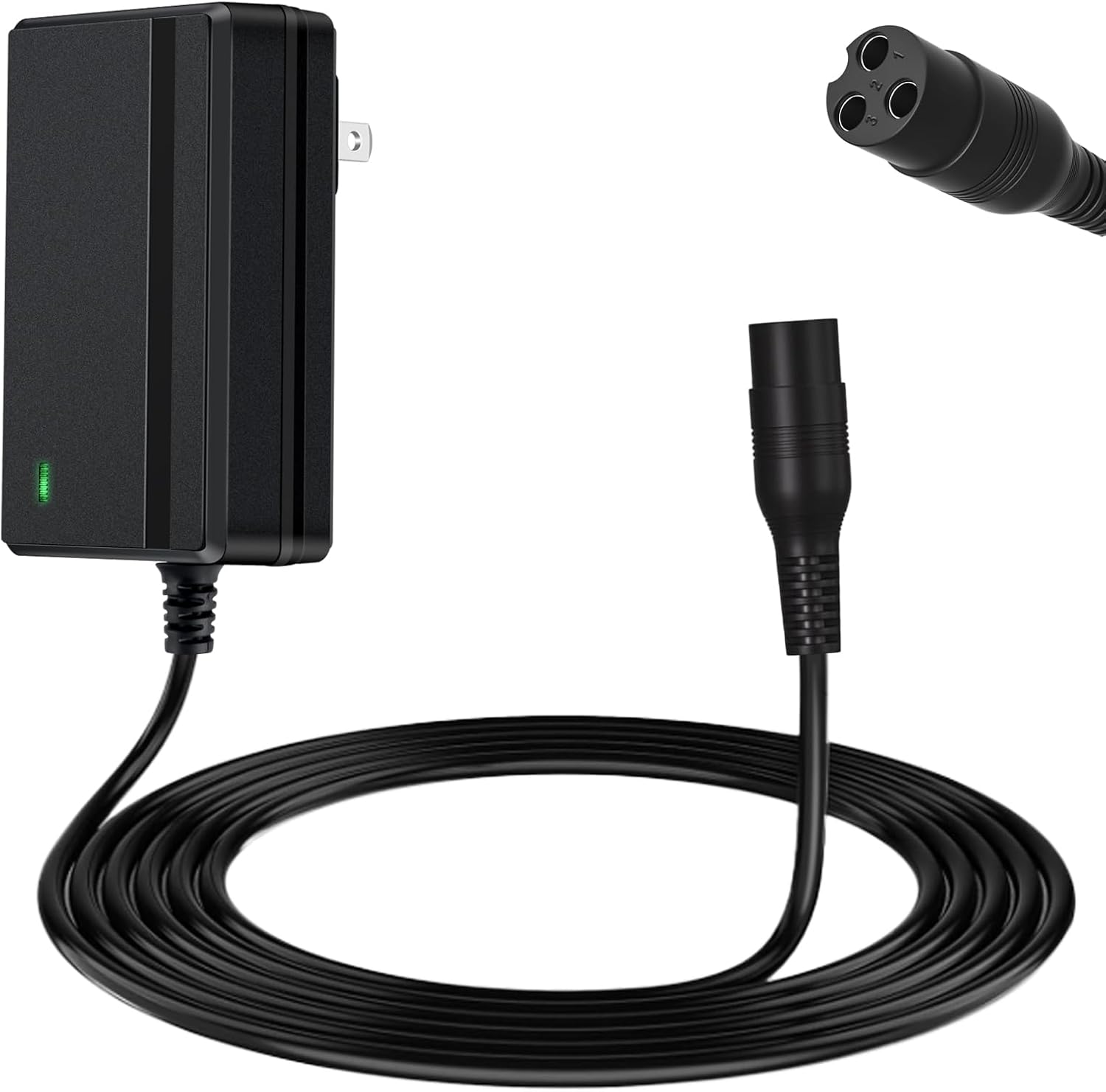 24V Charger for Electric Scooter Razor MX350 E100 E125 E150 E175 E200 E200S E300 E300S MX400 Dirt Rocket Dirt Bike Dirt Quad Motorcycle Pocket Mod Sports Mod 3-Prong Power Supply 24V Battery Charger