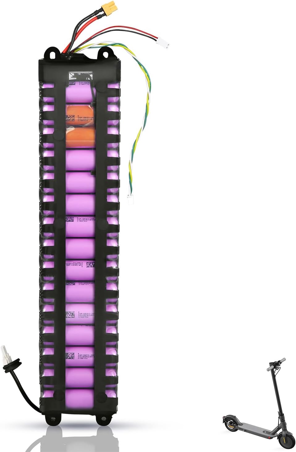 COASTA M365 Scooter Battery,36v 7800mAH Rechargeable Electric Scooter Battery Replacement Pack with/Without Communication Interface for Xiaomi 8.5" M365 Scooter Original or Imitation, Extra Adapters For Xiaomi Original M365 Scooter