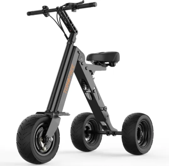 3 Wheel Scooter for Adults, Foldable Mobility Scooter with Seat, Top Speed 15 Mph Electric Scooter for Adults Lightweight Electric Trike with 36V 7.5Ah Battery, Reverse Function