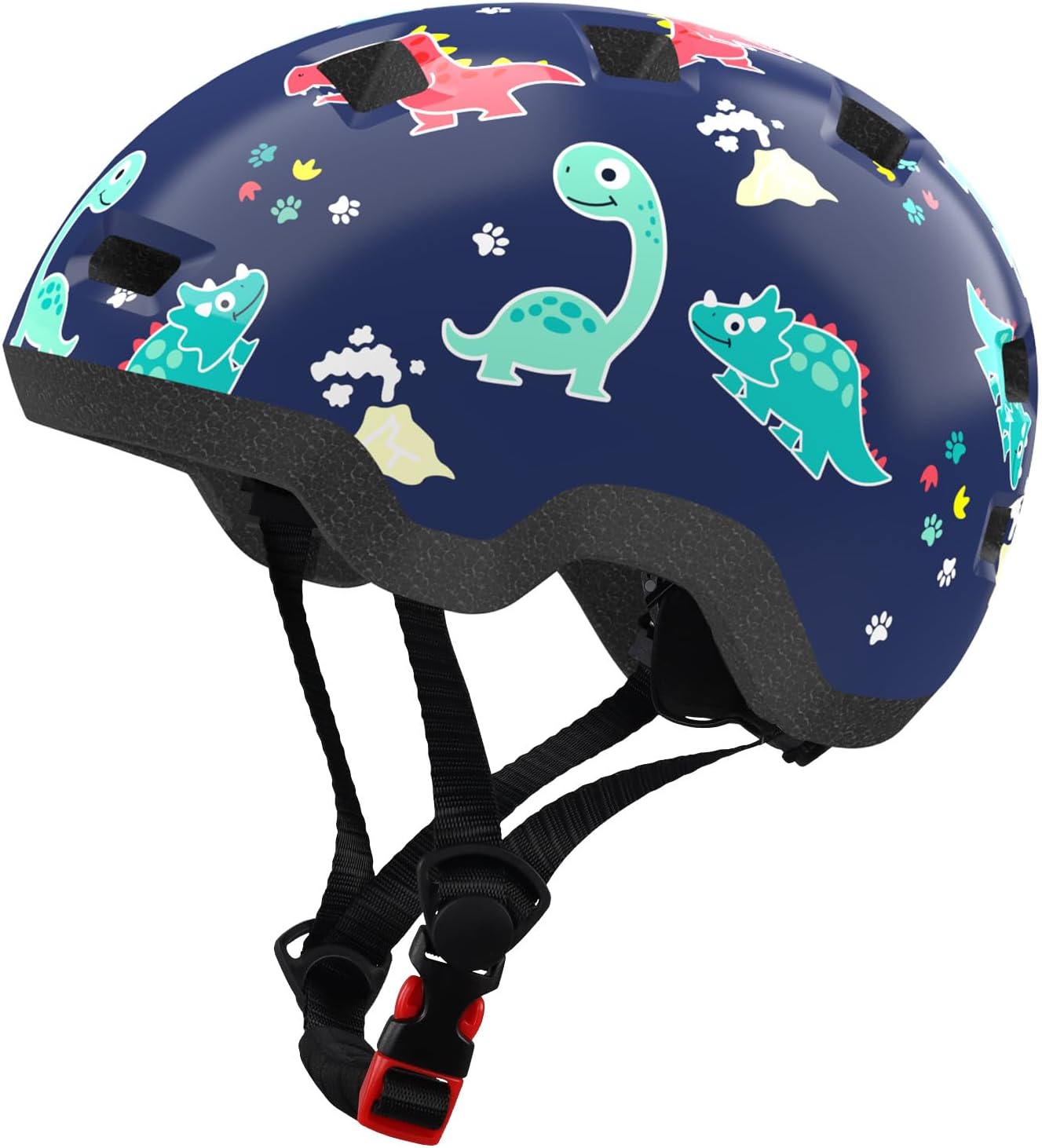 Toddler Bike Helmet for Toddlers Age 1-3/2-4/3-5 Years Old, Baby Infant Bike Helmet for Boys and Girls for Cycling Scooter Skateboard - Adjustable Dial Fit X-Small for Toddler 1-3 Years/ 17.7"-20.1" Dinosaur