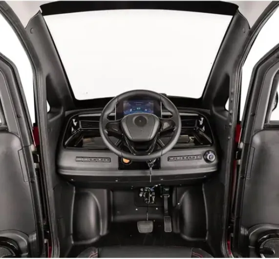 Enclosed Two-Seater Electric Mobility Scooter with 4 Wheels, 2200W Motor, 550 lb Load Capacity