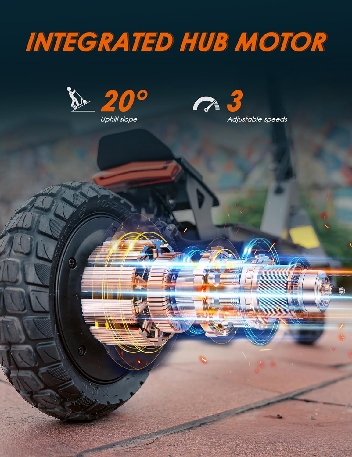 Kukirin G2 Electric Scooter for Adults, 10 Inches Vacuum tyre & 48V 15AH High Capacity Battery Up to 34 Miles Range, Hub Motor & Adjustable Speed Folding Electric Scooter